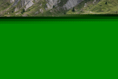 Compétition de golf à Tignes